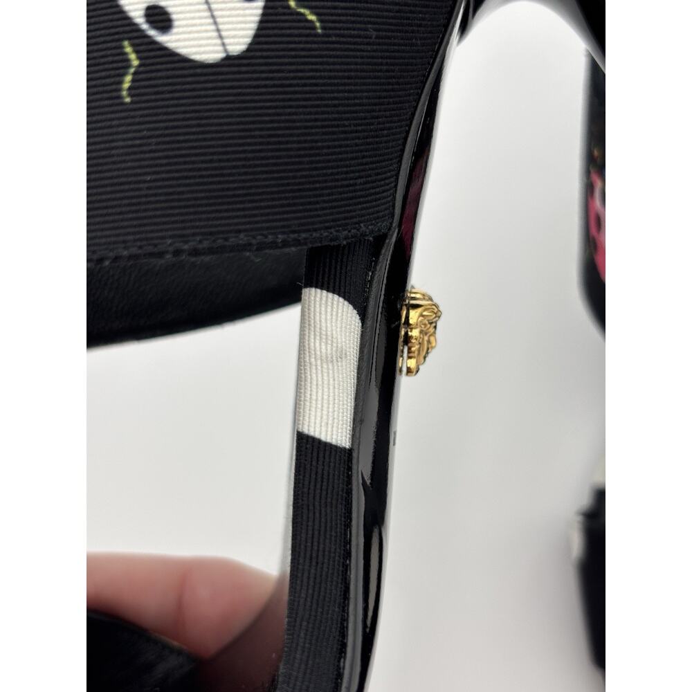 Versace x Dua Lipa Collab Slides Heeled Sandals Size 38.5 / 8.5 Medusa Insignia - Picture 11 of 16